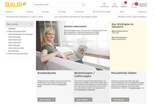 Alter "Mein-Konto"-Bereich